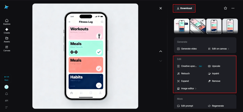 Personalize and download