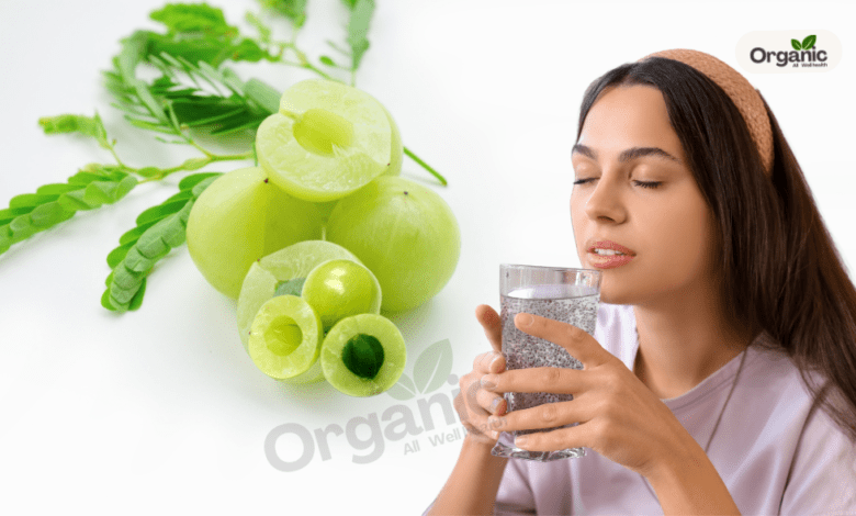 Amla Chia Seeds Water Allwellhealthorganic