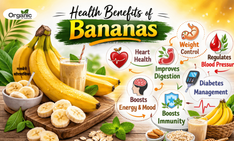 Health Benefits of Bananas Allwellhealthorhanic.com wellhealthorganic.com Best Health tips Health Tips