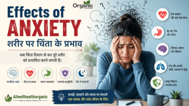 Effects of Anxiety शरीर पर चिंता के असर, लक्षण और समाधान Allwellhealthorganic