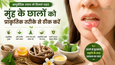Ayurvedic remedies to heal mouth ulcers naturally with mulethi, honey, ghee, and cooling foods