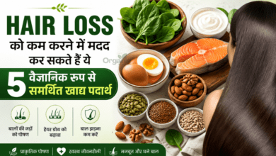 Hair loss कम करने में मदद करने वाले 5 वैज्ञानिक रूप से समर्थित खाद्य पदार्थ, जिनमें पालक, अंडे, फैटी फिश, नट्स, बीज और ग्रीक योगर्ट शामिल हैं।