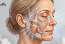 Facial paralysis में नर्व रिपेयर के लिए इलेक्ट्रोएक्यूपंक्चर थेरेपी का चित्रण
