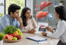 Silent threat of hepatitis: Young Indian adults consulting a doctor about silent hepatitis and liver health during a preventive medical checkup.