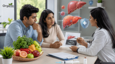 Silent threat of hepatitis: Young Indian adults consulting a doctor about silent hepatitis and liver health during a preventive medical checkup.
