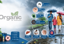 Monsoon के दौरान होने वाली 10 आम बीमारियों और उनके बचाव को दर्शाता स्वास्थ्य जागरूकता चित्र।