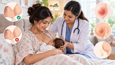 नई माताओं को होने वाली 5 आम स्तनपान (breastfeeding problems) समस्याएँ और समाधान AllWellHealthOrganic