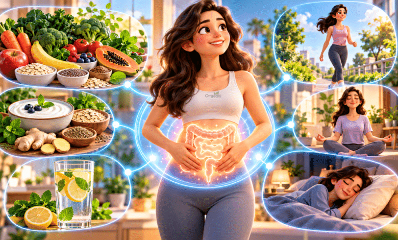Gut Health सुधारने के लिए दही, फल, सब्जियां, ओट्स और प्राकृतिक खाद्य पदार्थ